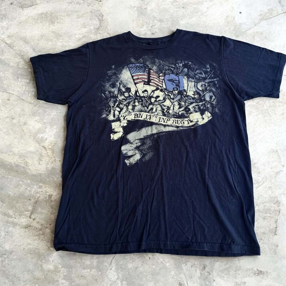 Apprime Apparel 2nd Battalion 13th Infantry Regiment 40 Rounds Graphic T-Shirt